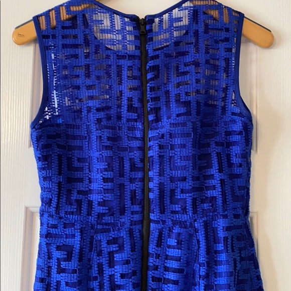 Milly Cobalt Blue Graphic Dress - Picture 3 of 3
